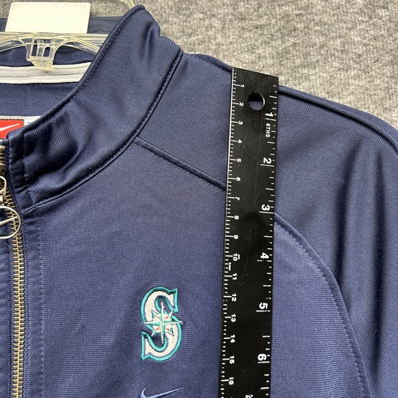 Nike Seattle Mariners Team Baseball Full Zip Jacket Mens XL Navy Blue - Picture 4 of 8